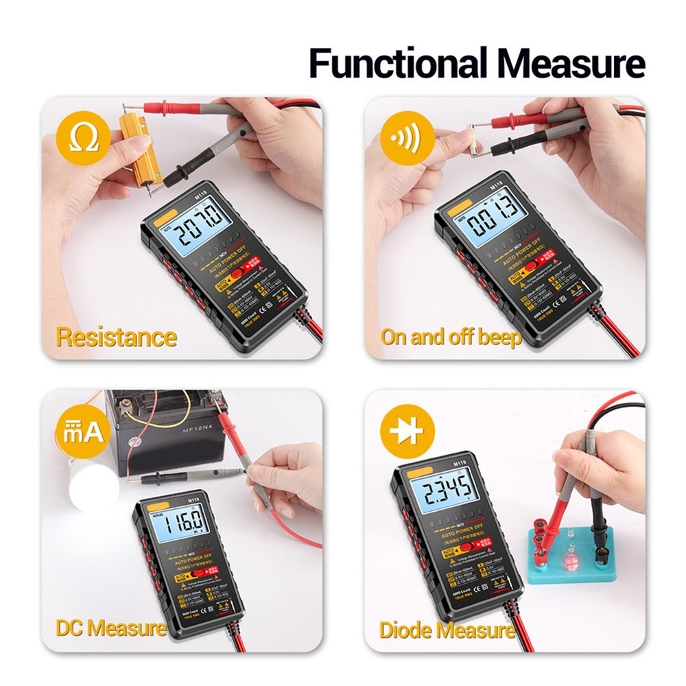 Essential M119 Digital Multimeter 6000 Count for Technicians and Students