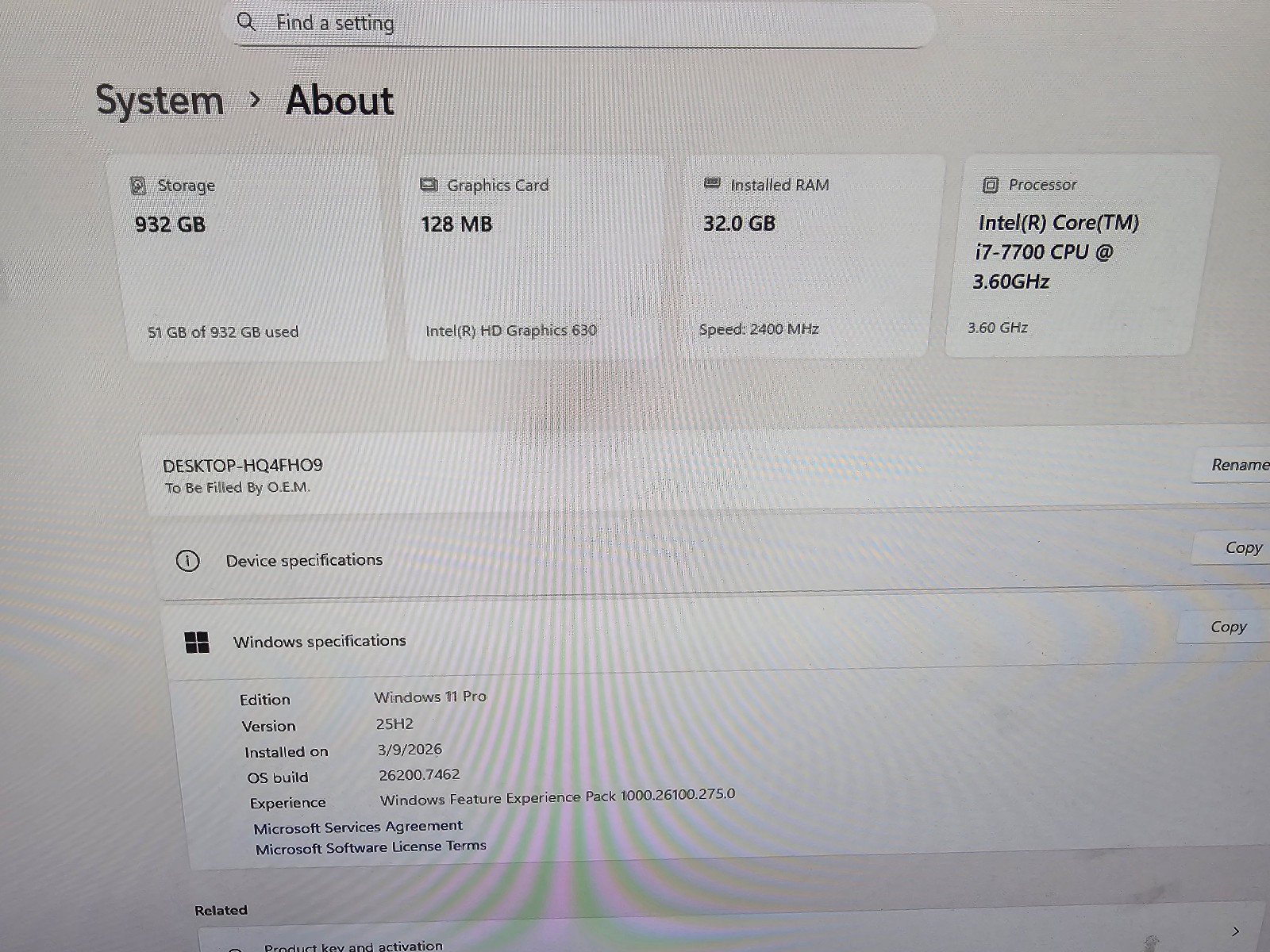 ASRock Fatal1ty Z270 Gaming-ITX Core i7-7700 3.4GHz 32GB DDR4 1TB SSD Windows 11