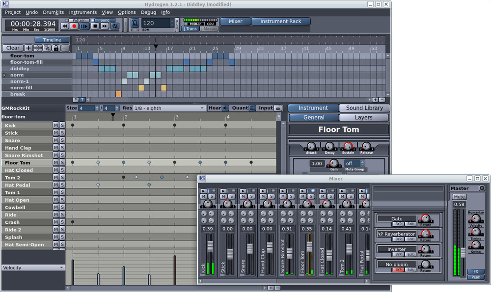 Hydrogen Pro Drum Machine Software | WinMacOS | Manuals | FREE SHIPPING | DVD