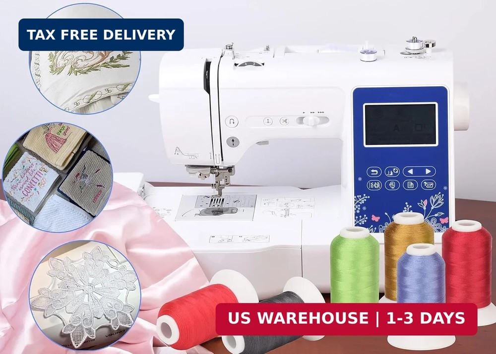 Simthread 63 Colors Polyester Compatible with Brother Embroidery Machine Thread