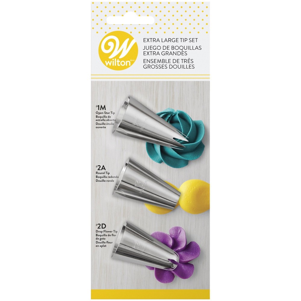 Wilton Extra Large Decorating Tip Set, 3-Piece