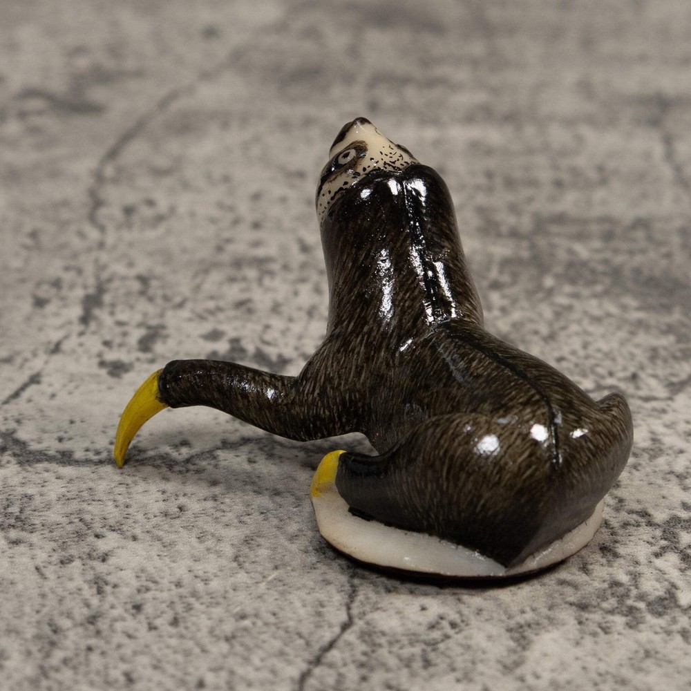 Gray Sloth Tagua Carving