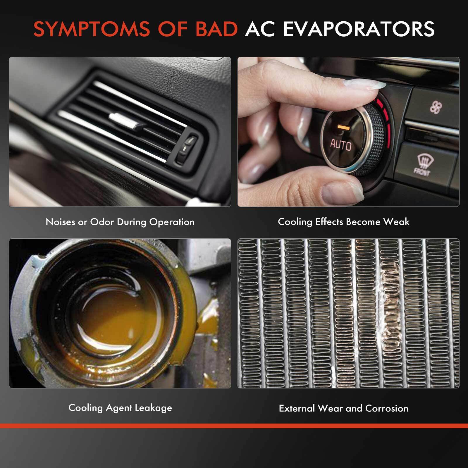 A/C Evaporator Core & HVAC Heater Core for Jeep Cherokee TJ Wrangler 1997-2001