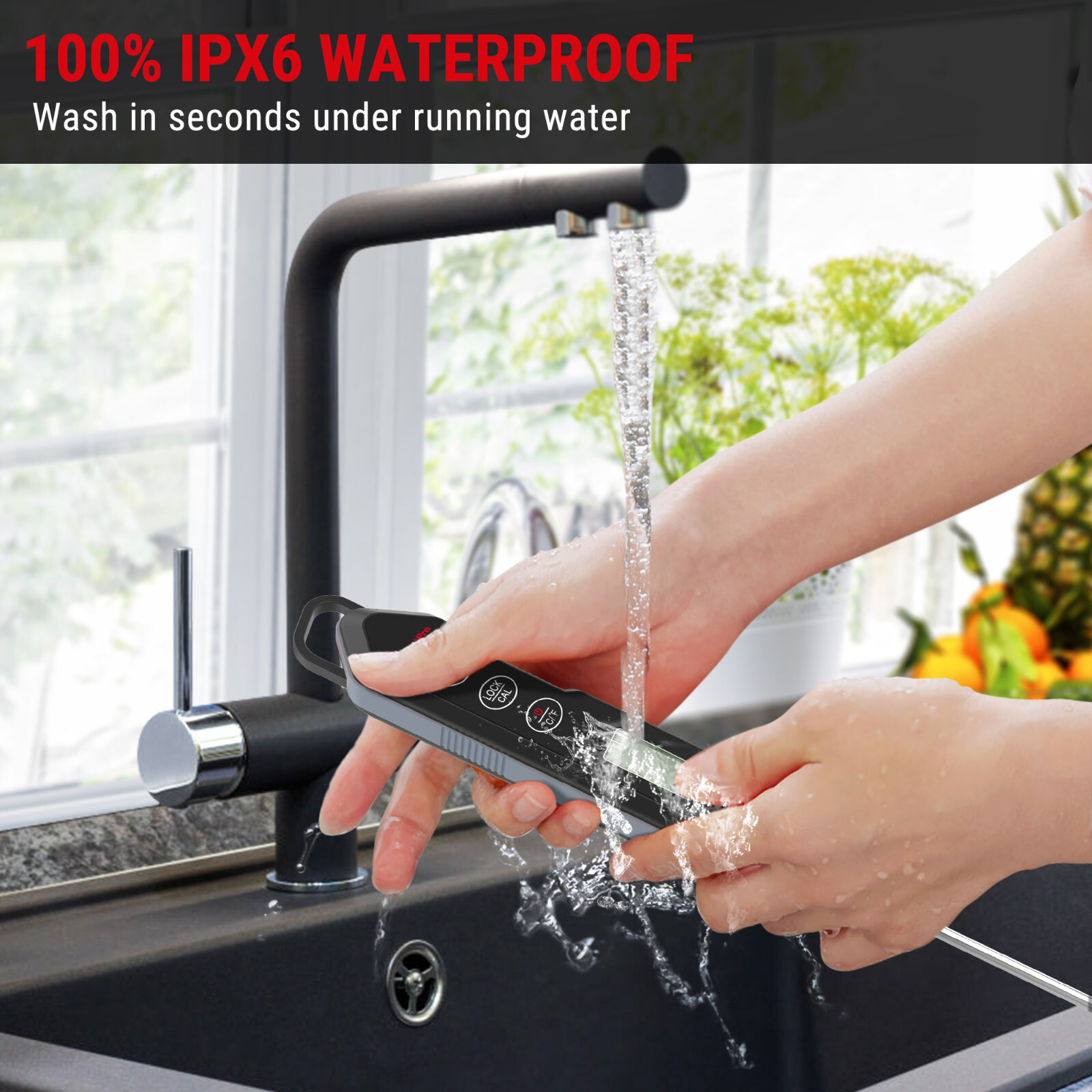 Themopro TP15HW 5.4 Long Probe Waterproof Instant Read Digital Meat Thermometer