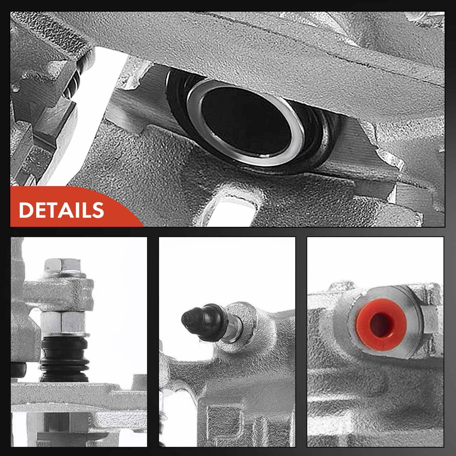 2x Rear Side Brake Caliper w/ Bracket for Subaru Forester 2009-2013 Impreza WRX