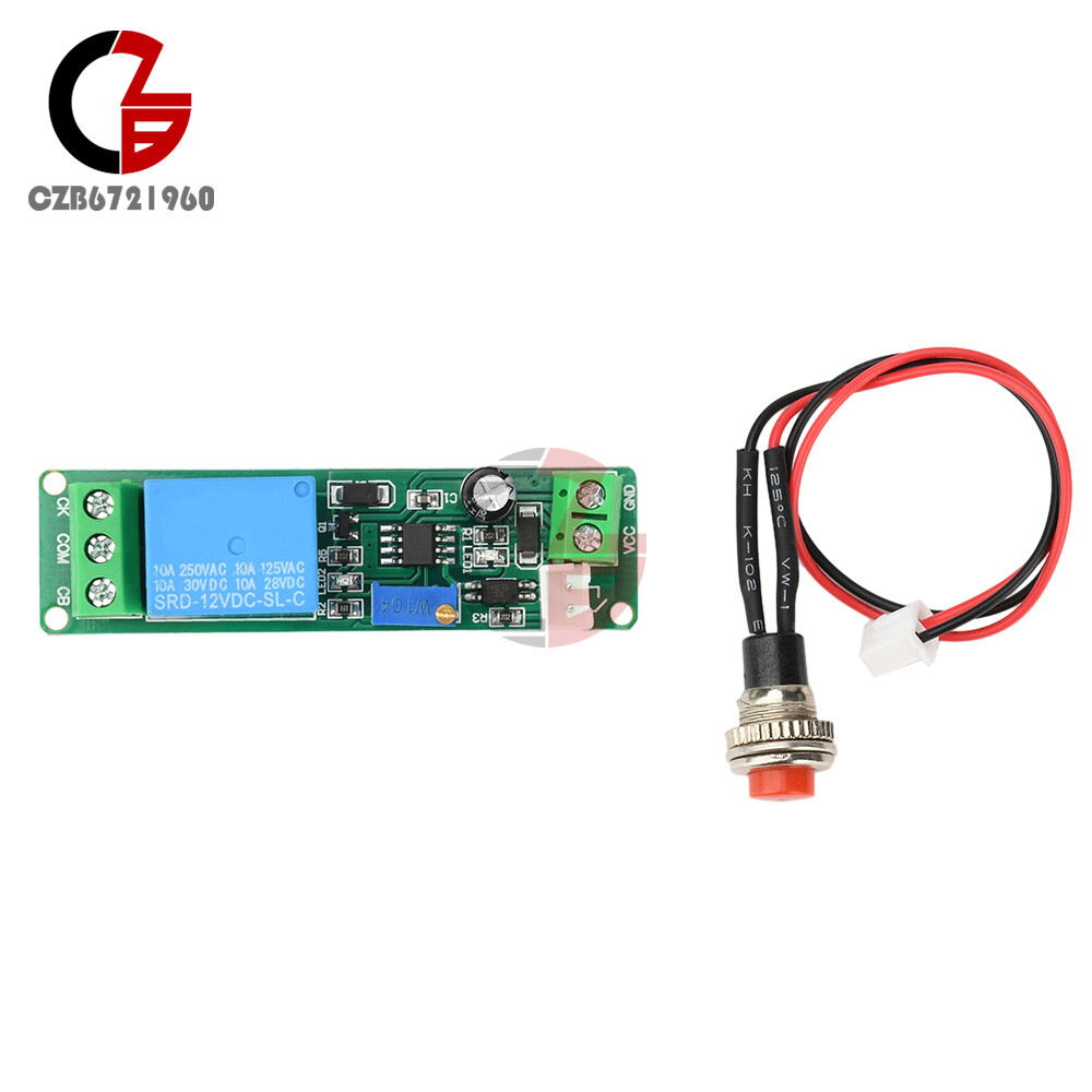 DC 5V-12V Adjustable Timer Delay Turn OFF Module Timing Relay Time Switch 1~10s