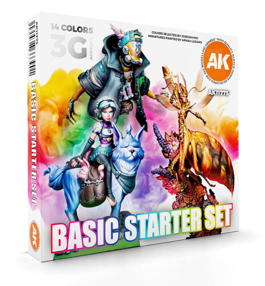 AK Interactive 14 Selected Colors Basic Starter Set #AK-11775