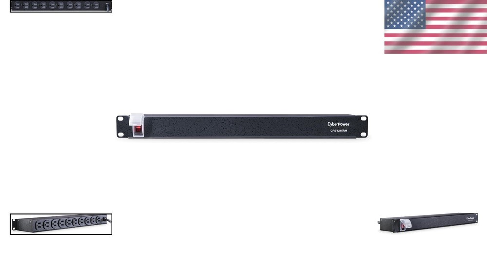 Versatile 10-Outlet Power Distribution for Data Centers, 3- , Black
