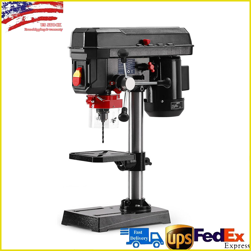 8" Benchtop Drill Press Tabletop Drilling Machine 740-3100RPM Adjustable Speed