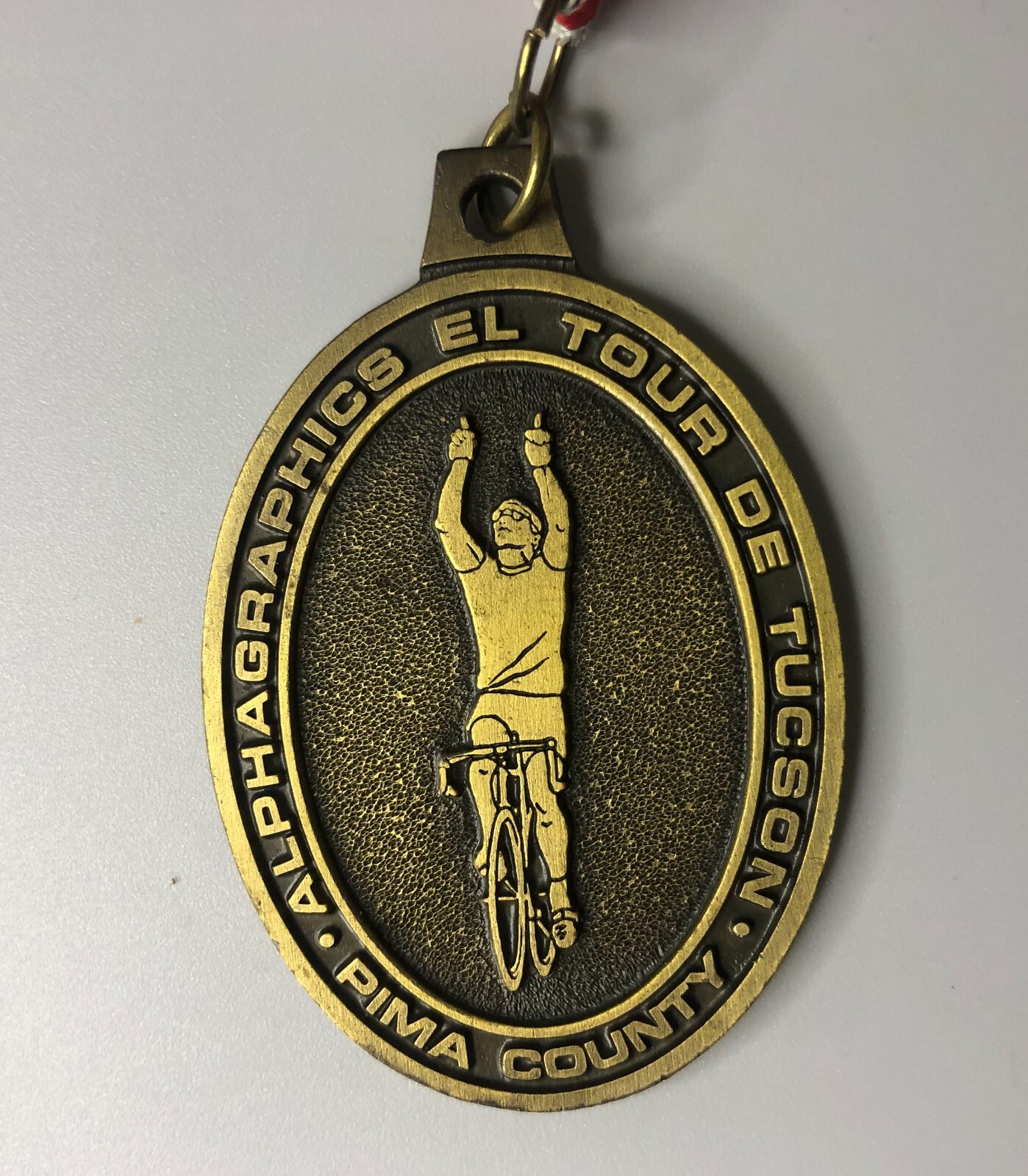 1997 El Tour de Tucson AZ Rose Lance Armstrong 75 miles Medallion