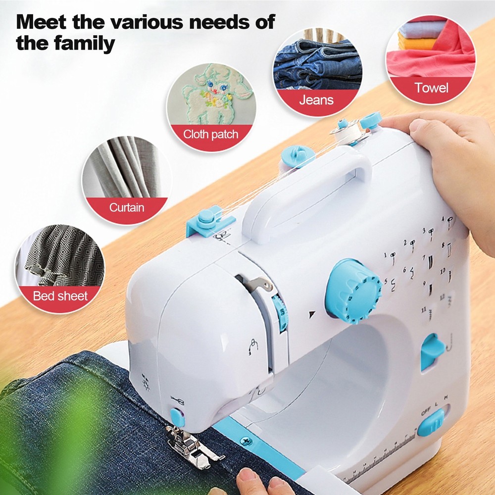 Portable Sewing Machine for Beginners with Full Kit & Extension Table