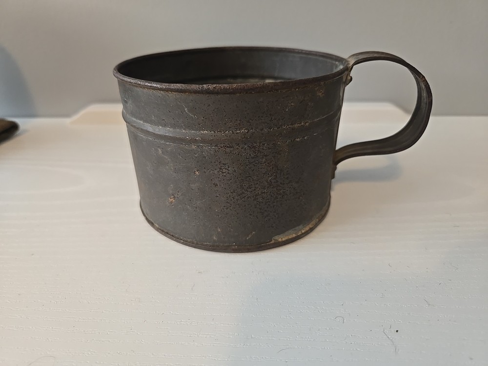 WW1 US Side Cap Hat Wool & Wrappings Military Cup And Patch.