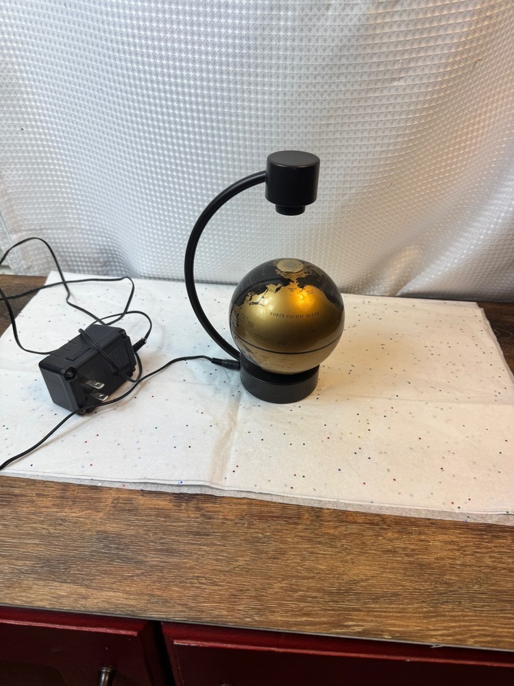 UPS Gold Magnetic Levitating Globe with Adapter