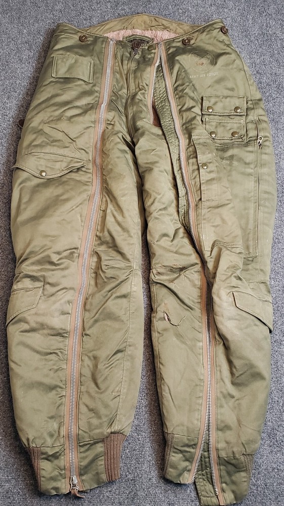 US Army Air Forces Type A-11A Pants Vintage Size 34 Zipper Missing