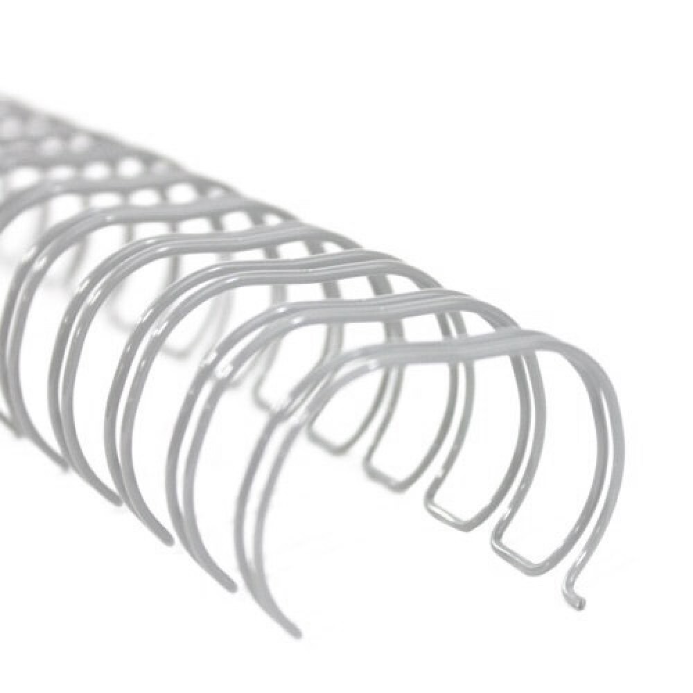Double Loop Wire Binding Supplies, 3:1 Pitch 1/2" Diameter White (100 pcs)