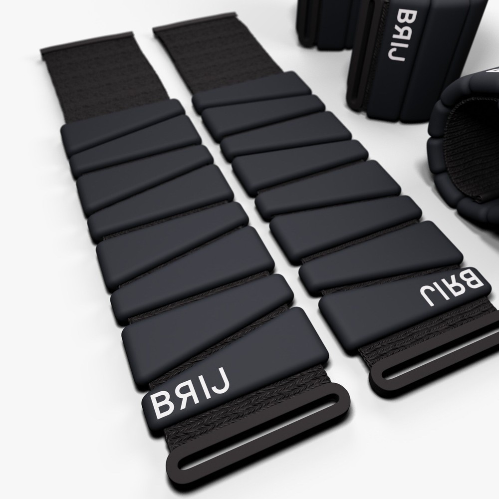BRIJ Bangles - 1lb - Black- Ankle Weights **NEW**