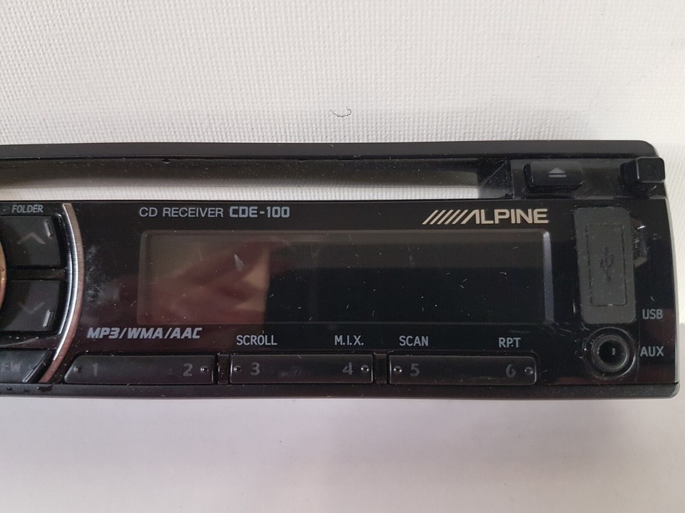 GENUINE Alpine CDE-100 Faceplate only