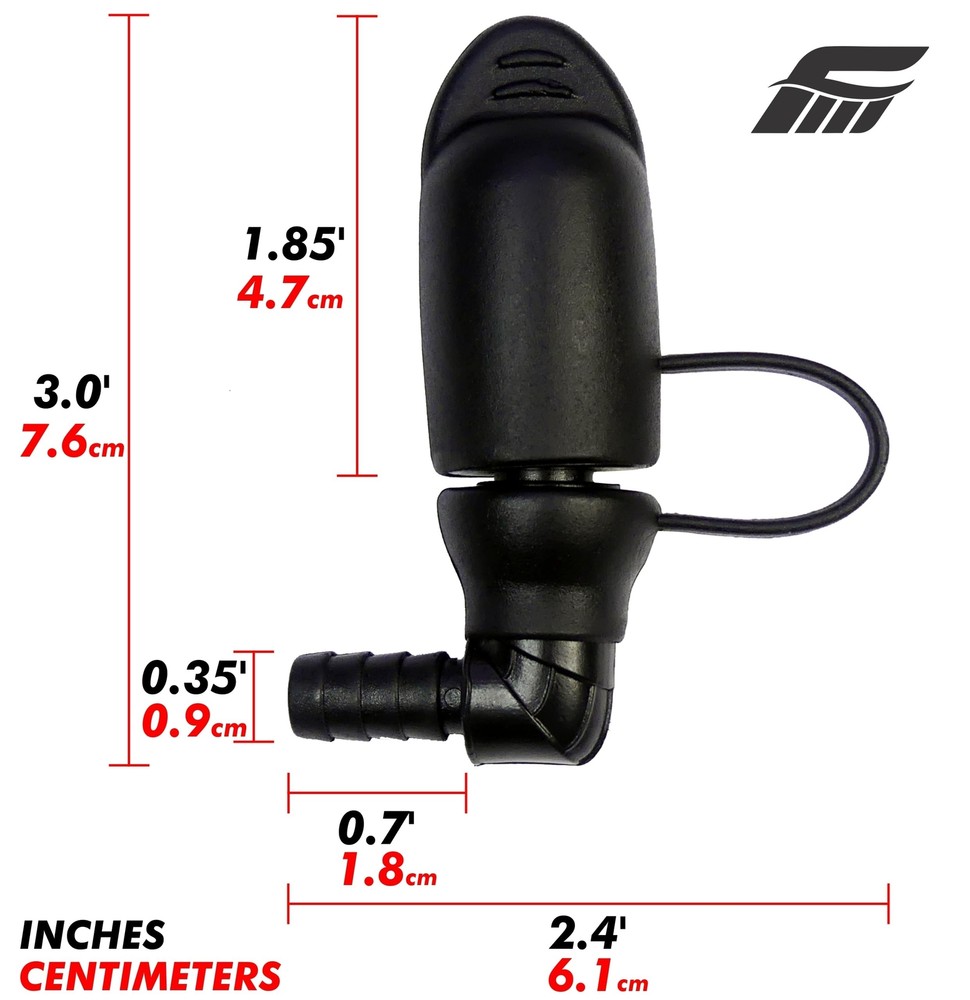 Hydration Water Bladder Bite Valve Mouthpiece Replacement - Leak-Proof, Easy-...