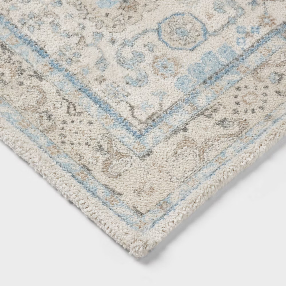 24"x36" Oversized Medallion Bath Rug Cream - Threshold