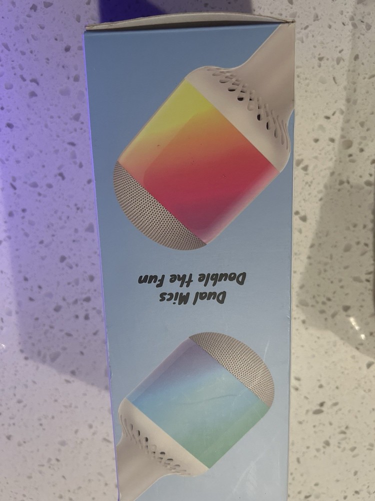 Wireless Bluetooth Karaoke Microphone with Dynamic Lights