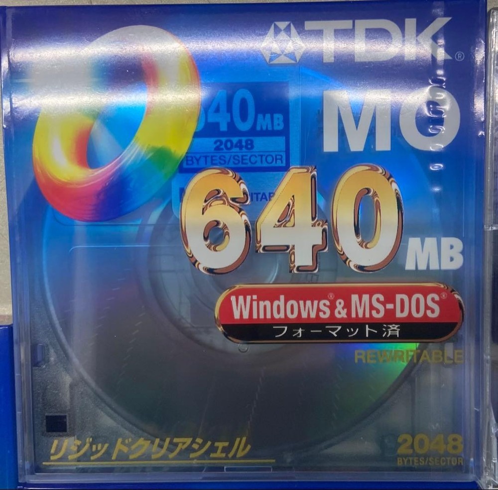 MO 640MB 230MB Disk Storage Media Optical Disk