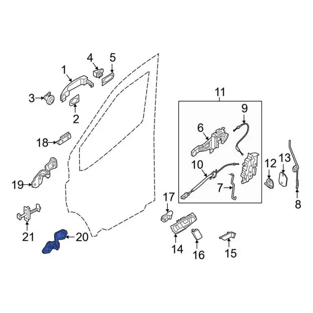 Genuine Ford Door Hinge CK4Z-6122811-D