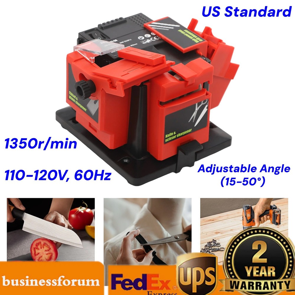 Multifunctional Electric Sharpener for Chisels, Scissors, and Drills