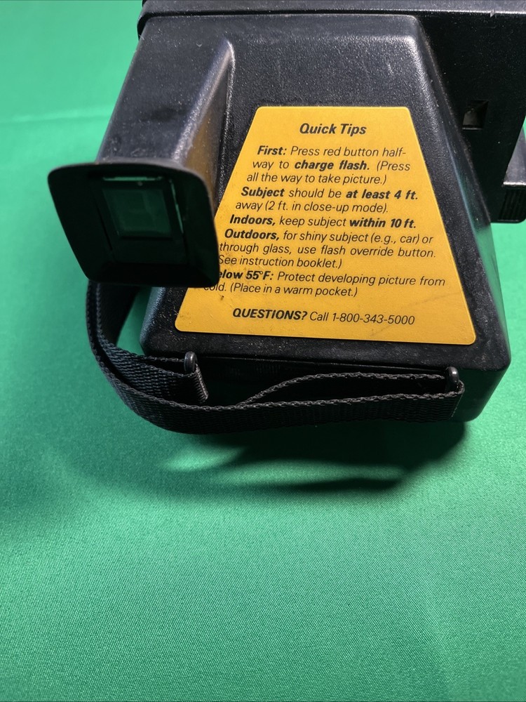 Vintage Polaroid Camera With Carrying Strap