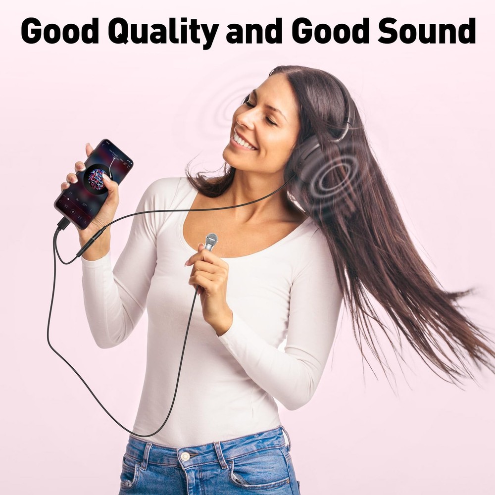 2PCS Mini Microphone for iPhone iPad Small ASMR Tiny Microphone for Video Rec...