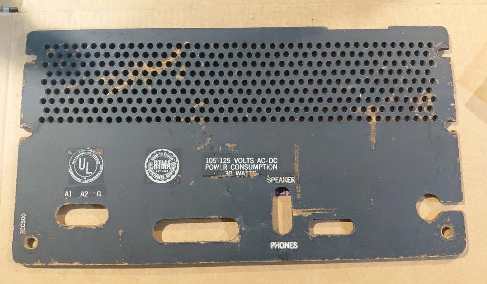 Hallicrafters S - 38D Back Cover