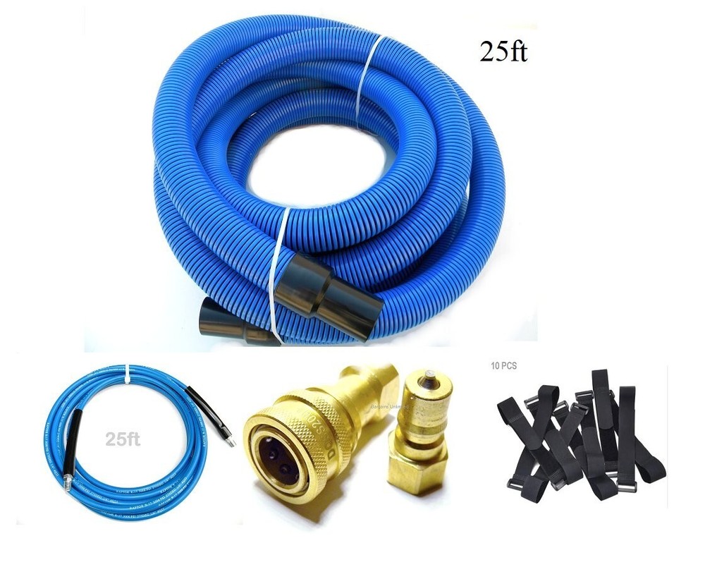 Carpet Cleaning Vacuum Solution Hoses QD Straps