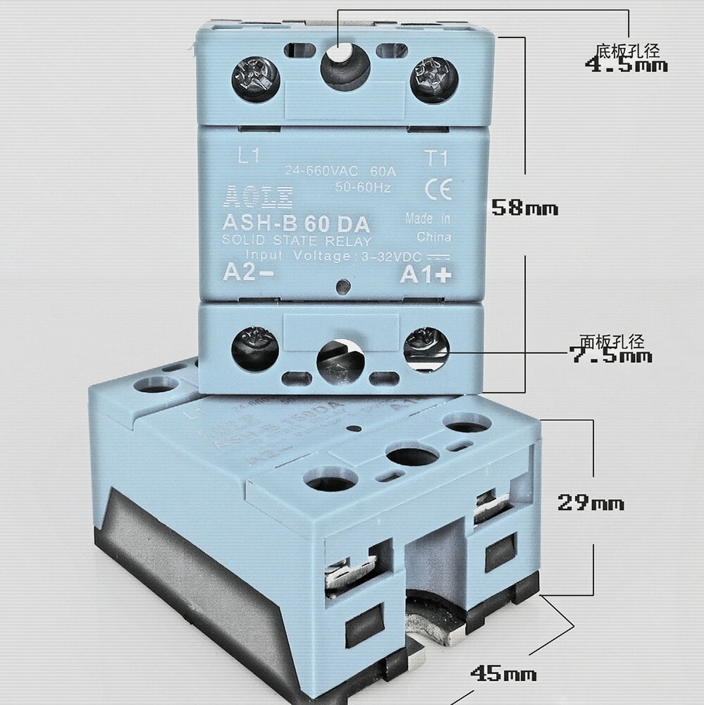 120A 600V single phase AC solid state relay ASH-B 120AA AC-AC