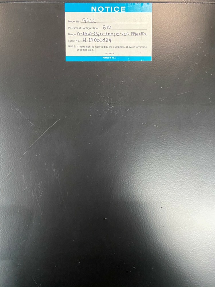 Rosemount Analytical 951C NOx Analyzer