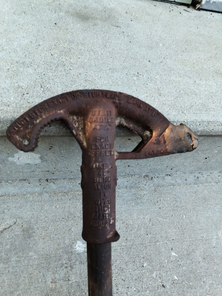 Used Old Conduit Bending Tool About 35