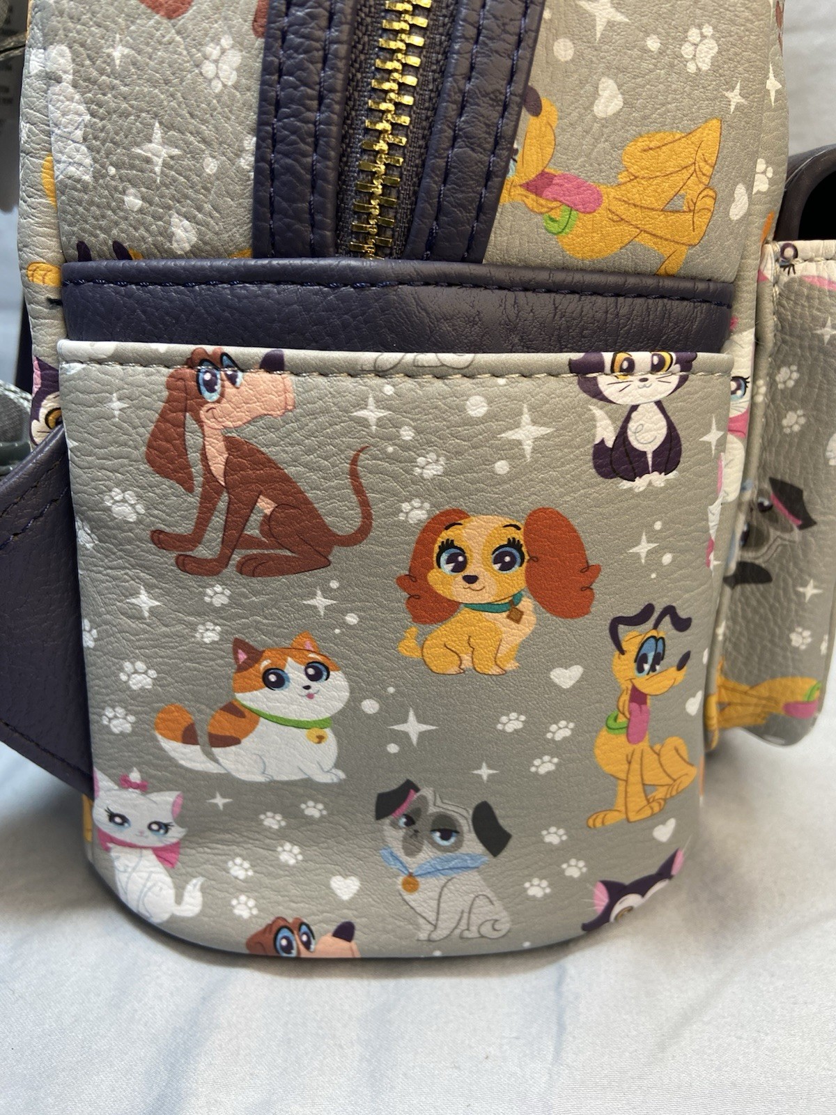 Disney Parks Loungefly 2025 @Pets” Cats, Dogs, Pluto, Marie Loungefly Backpack