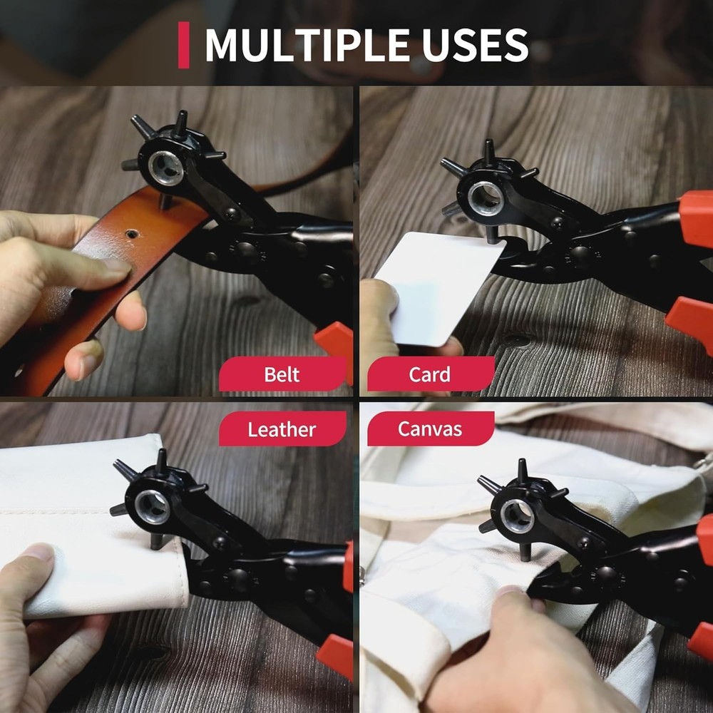 Multi-Function Revolving Punch Tool - Craft Kit with Easy Maintenance Features