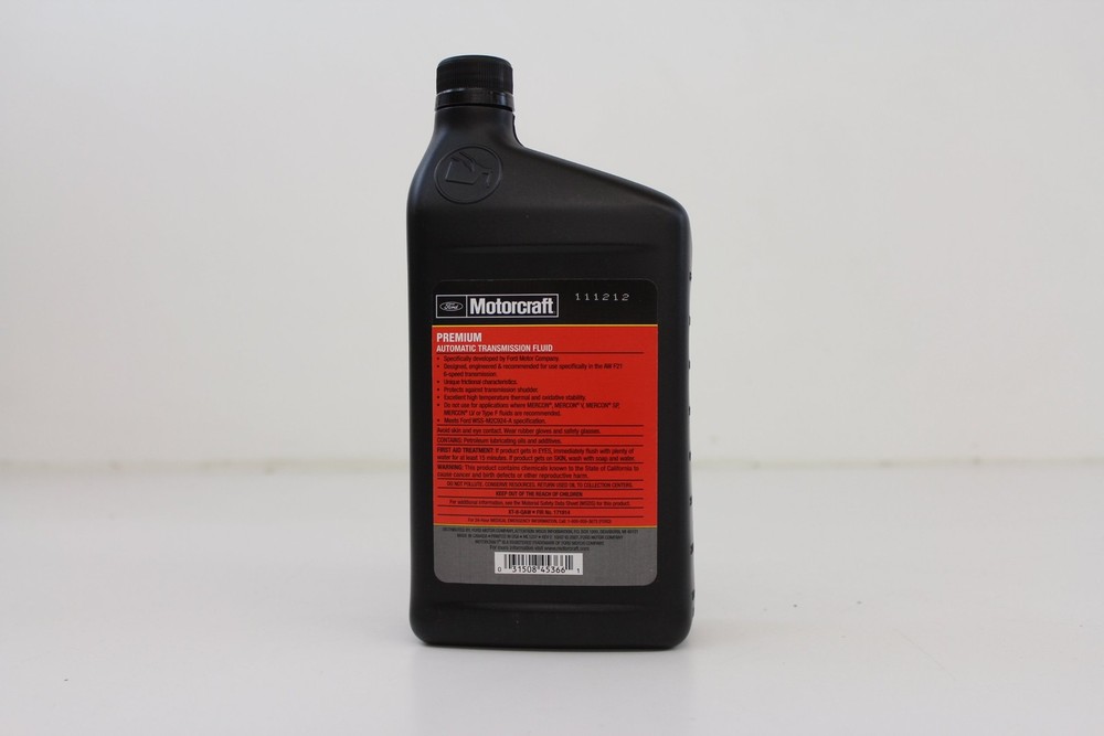 Ford Genuine Fluid XT-8-QAW Premium Automatic 1 Quart, Clear