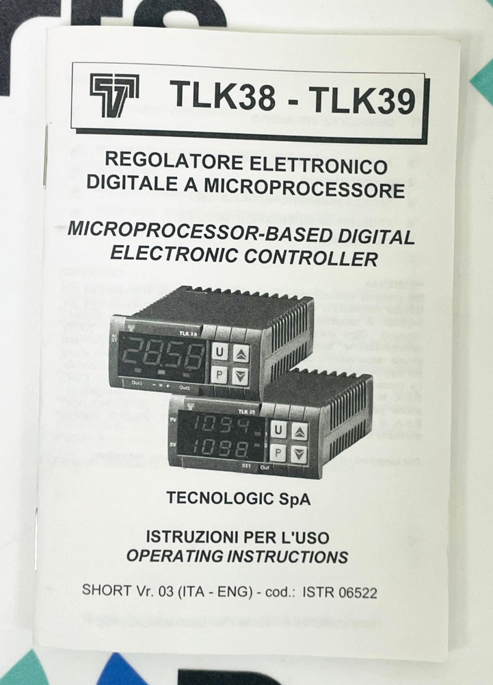 TECNOLOGIC TLK38 HCRR--- Temperature Controller