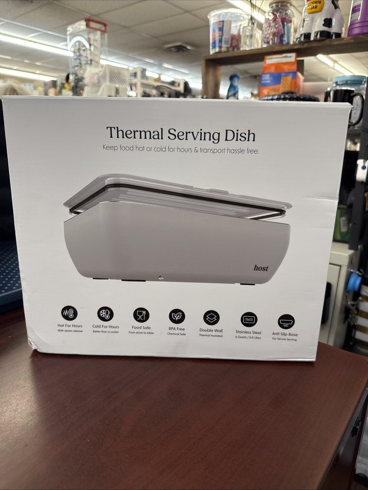 HOST MODERN THERMAL SERVING DISH NEW