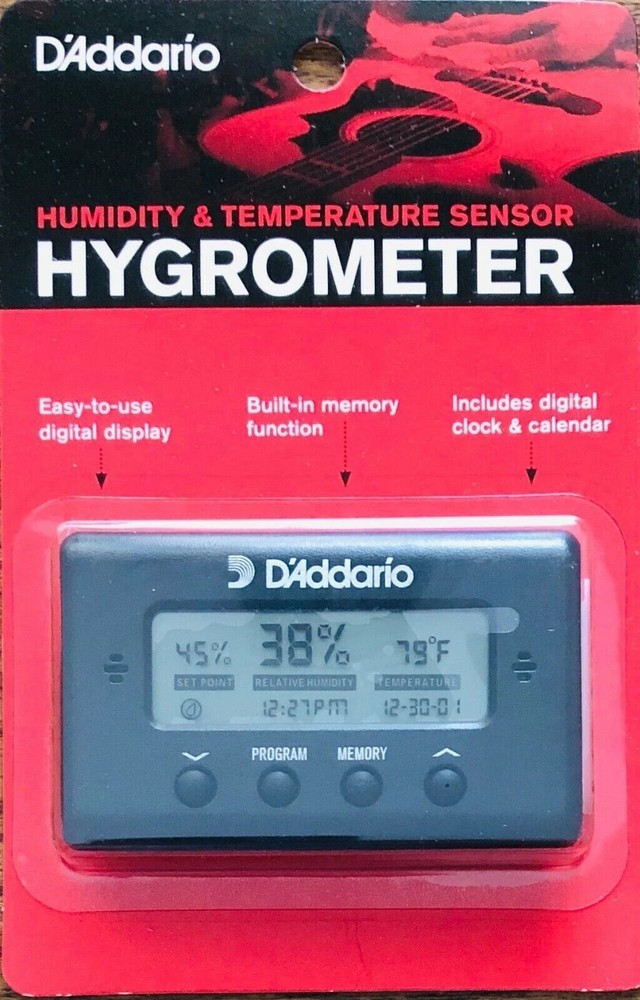 Hygrometer Humidity And Temperature Sensor D'Addario Planrt Waves