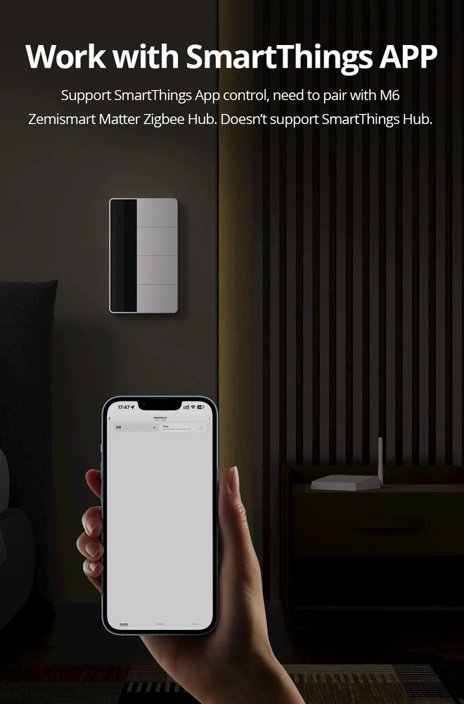 ZigBee Custom Display Name Smart Push Light Switch/AU SAA RCM/Apple Alexa Google