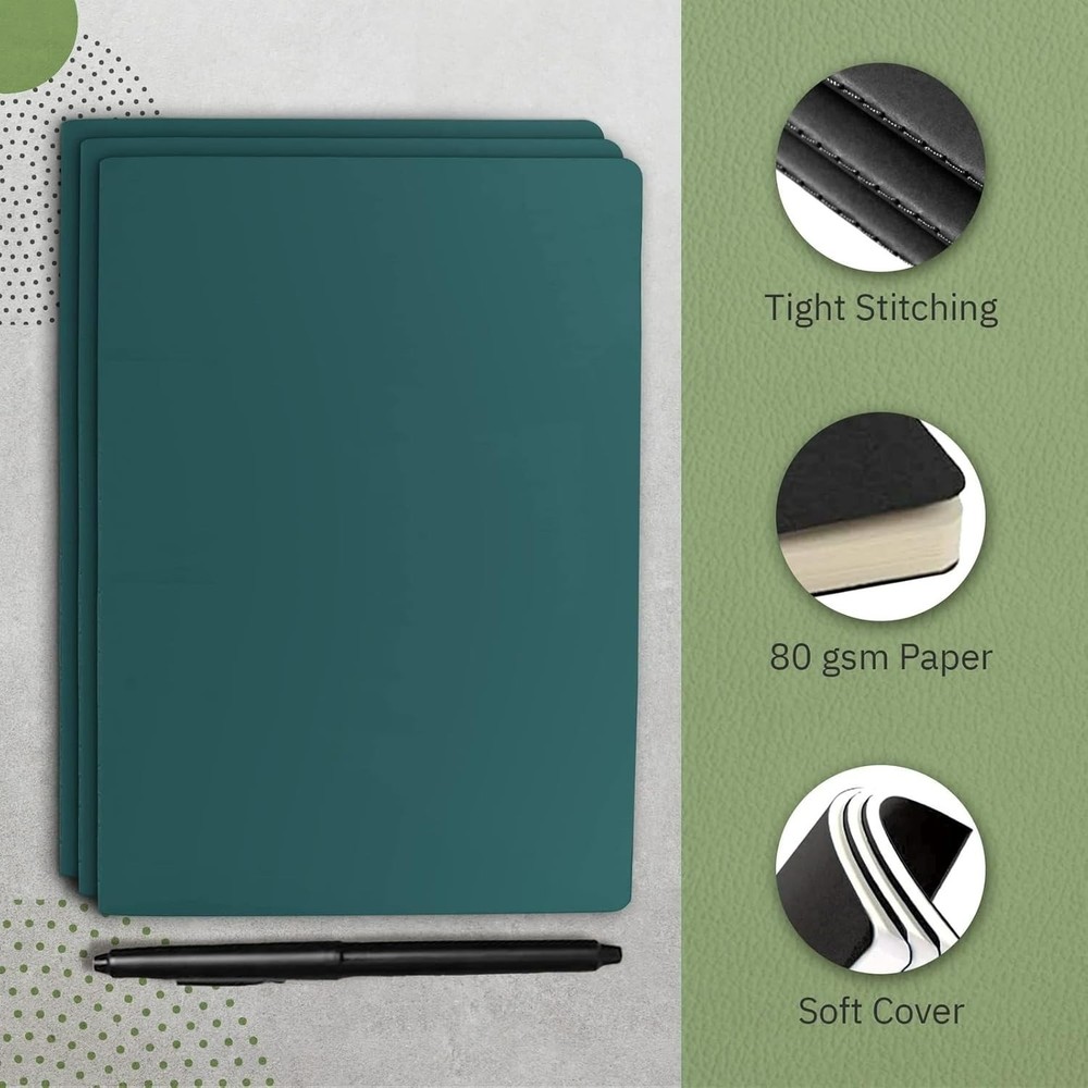 Simply Genius A5 Lined Notebooks - Softcover Journaling Notebooks - Smooth Cr...