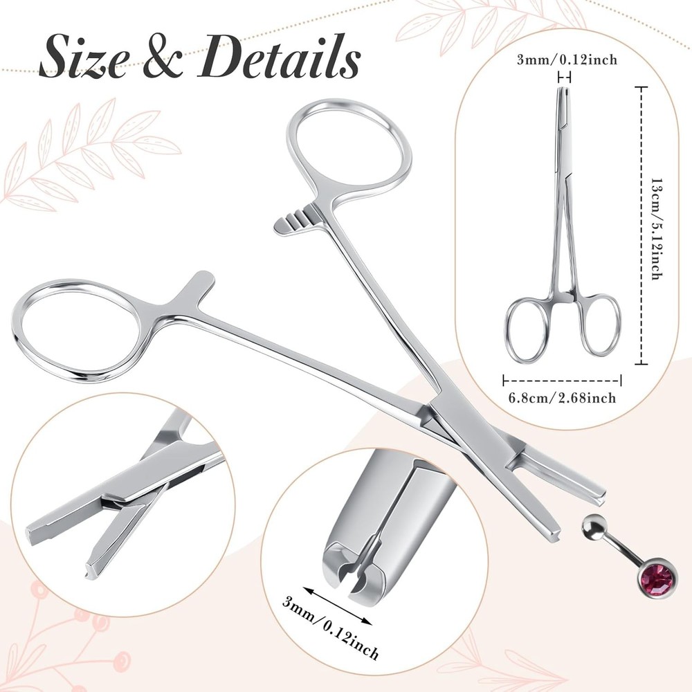 Professional-Grade 9pcs Piercing Tools Set – Includes 3mm Ball Removal Tool