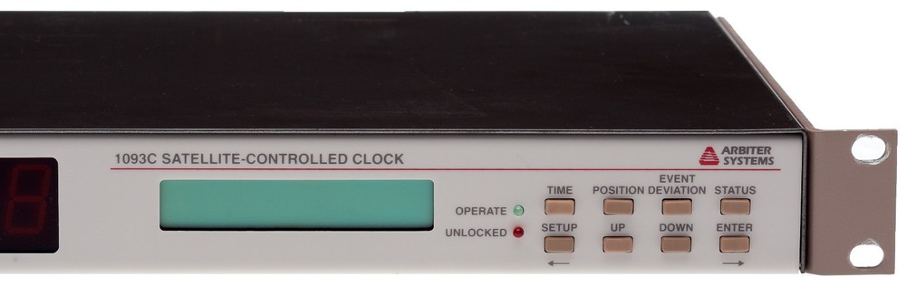 Arbiter Systems 1093C Opt 28 UPGRADED ublox GPS Time Clock Receiver LED Display