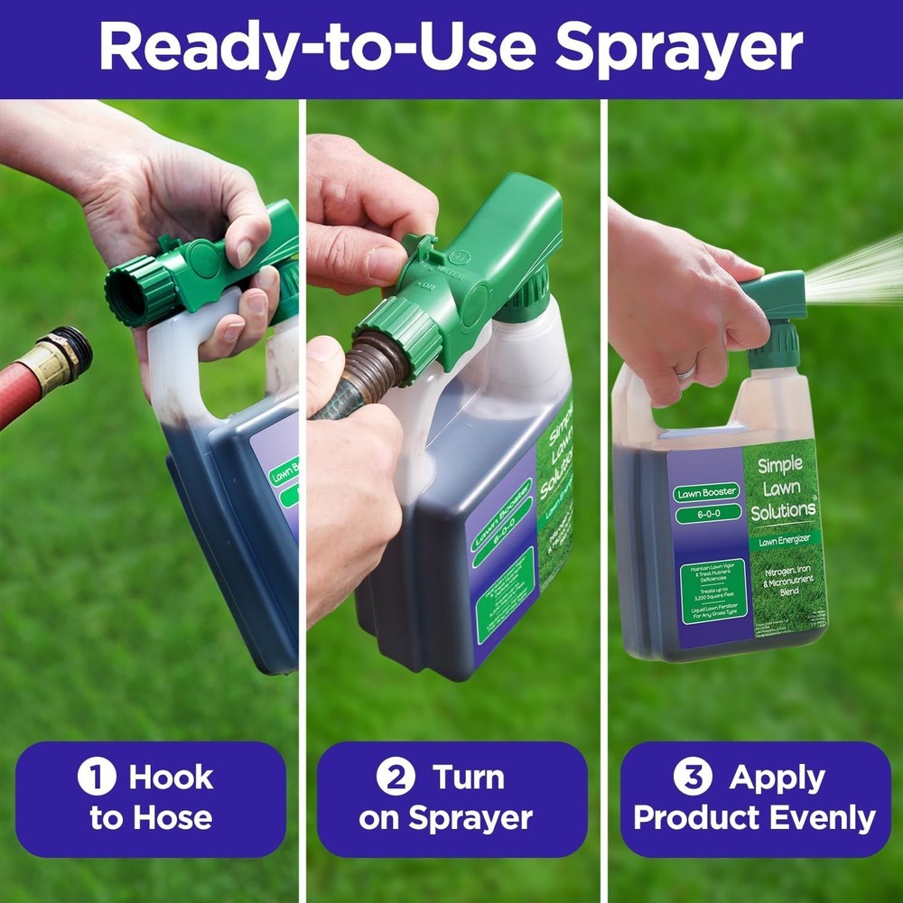 Effective 32 Oz Lawn Fertilizer Spray - Quick Nutrient Boost for Vibrant Grass