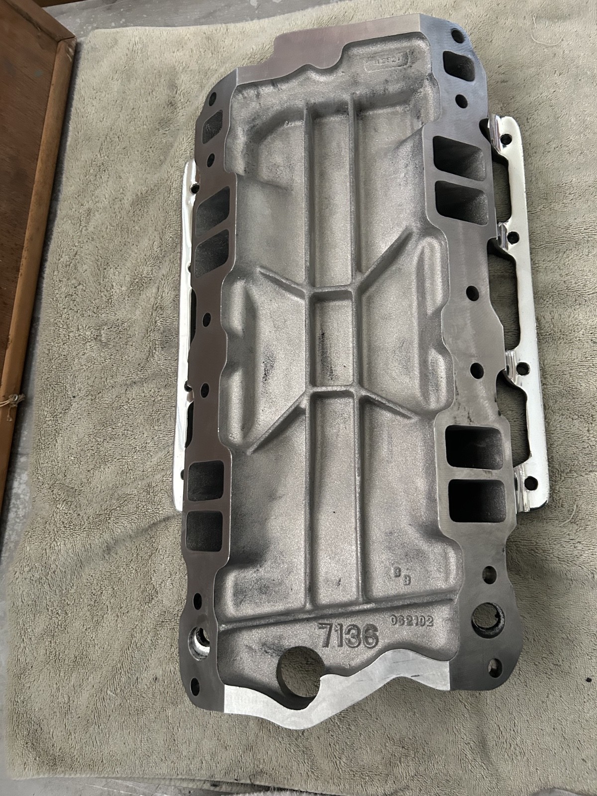 Mooneyham Blowers SMALL BLOCK CHEVY 671 MANIFOLD drag gas 6-71 w/water neck spot