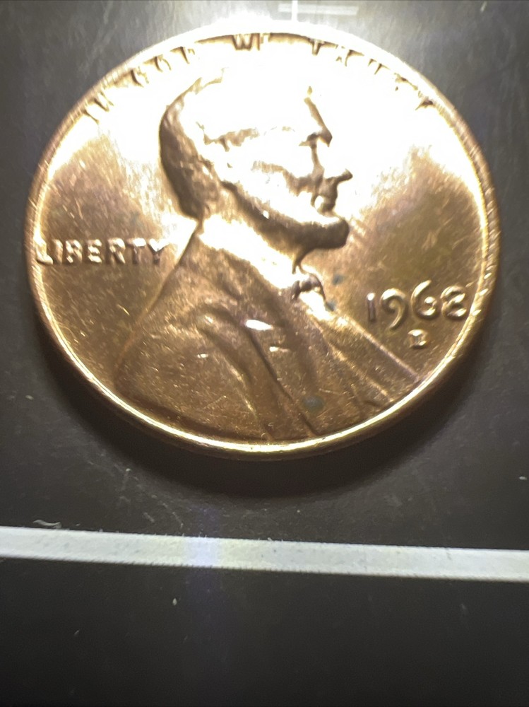 1968-D 1C RD Lincoln Cent