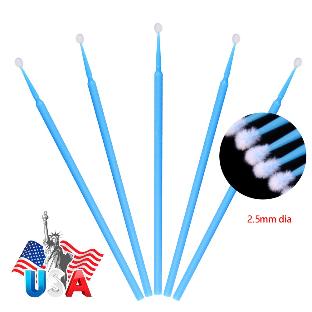 1000x Microbrush Micro Brush Applicator Tips (Regular, Fine, Super Fine) Dental