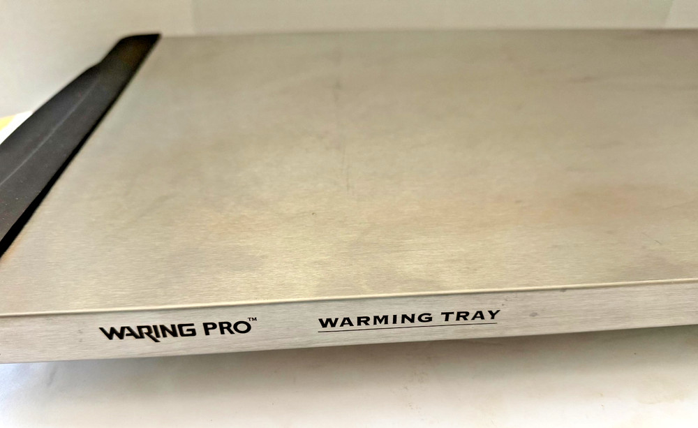 Waring Pro WT90B Large Professional Warming Tray 400W Stainless Tested & Working