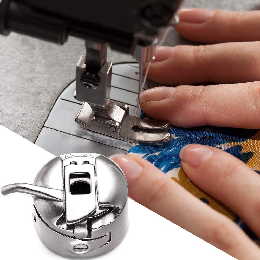 18-Piece Sewing Bobbin Case & Metal Bobbin Set for Front-Loading Machines